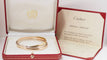 Bracelet Cartier Trinity - Bracelet demi-jonc en or jaune, rose et blanc 18 ct 58 Facettes 31245