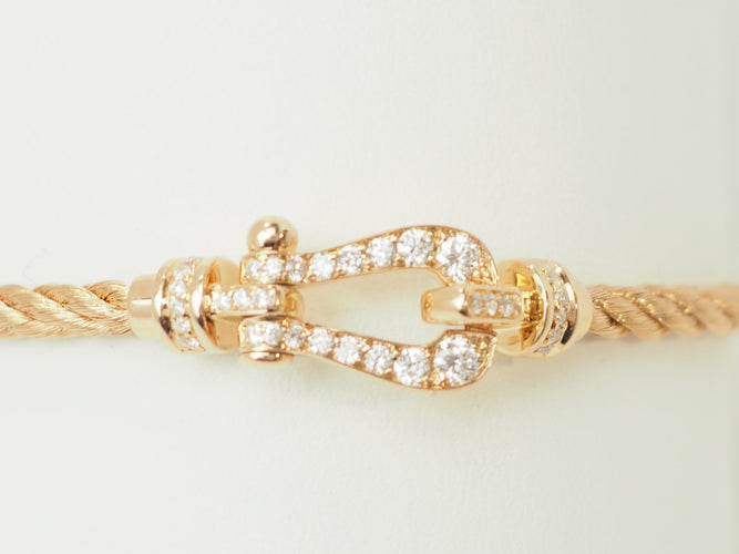 Bracelet Fred Mini Force 10 - Bracelet en or rose 18 ct et diamants 58 Facettes 33587