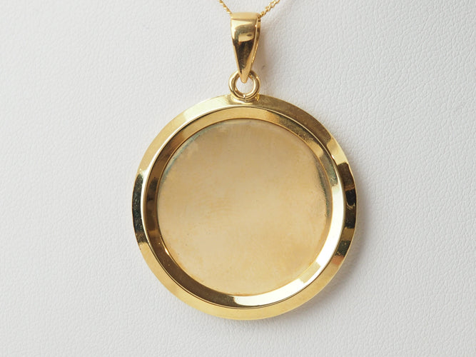 Pendentif Augis - Pendentif médaille d’amour en or jaune 18 ct, diamants et rubis 58 Facettes 32493