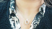 Collier Collier en or blanc 18 kt avec citrine et diamants 58 Facettes 32805