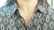 Collier Collier en or blanc 18 kt avec citrine et diamants 58 Facettes 32805b