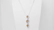 Collier Collier en or blanc 18 kt avec citrine et diamants 58 Facettes 32805b