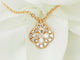 Collier Collier trèfle en or rose 18 kt et diamants 58 Facettes 33100