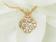 Collier Collier trèfle en or rose 18 kt et diamants 58 Facettes 33100