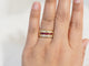 Bague 55 Bague ruban en or jaune 18 ct avec rubis et diamants 58 Facettes 33619