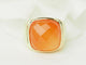 Bague 52 Bague chevalière en or jaune 18 ct et cornaline 58 Facettes 33632