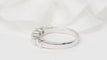 Bague 53.5 Demi-alliance en or blanc 18 kt et diamants 0,60 ct 58 Facettes 31384