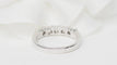 Bague 53.5 Demi-alliance en or blanc 18 kt et diamants 0,60 ct 58 Facettes 31384