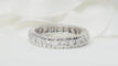Bague 49 Alliance américaine tour complet en platine 850 et diamants 0,92 ct 58 Facettes 30685