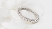 Bague 60 Alliance américaine en or blanc 18 kt et diamants 1,20 ct 58 Facettes 33032