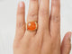 Bague 52 Bague chevalière en or jaune 18 ct et cornaline 58 Facettes 33632