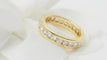 Bague 51 Alliance tour complet en or jaune 18 ct et diamants 58 Facettes 33028