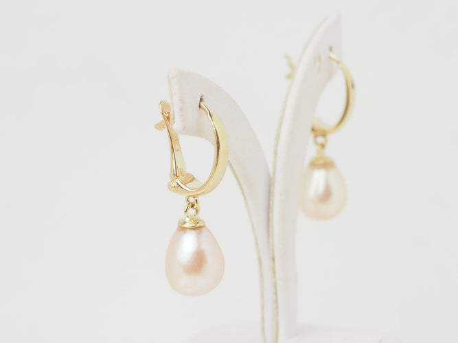Boucles d'oreilles Boucles d’oreilles en or jaune 18 ct et perles de culture 58 Facettes 29957