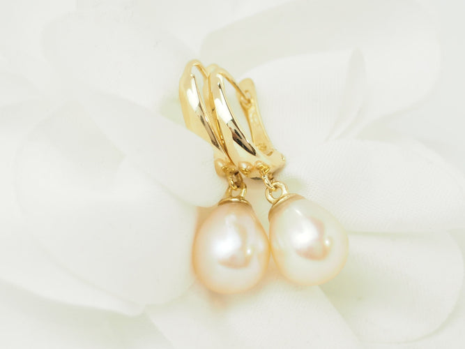 Boucles d'oreilles Boucles d’oreilles en or jaune 18 ct et perles de culture 58 Facettes 29957