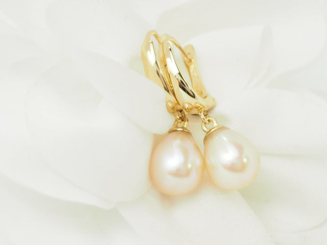 Boucles d'oreilles Boucles d’oreilles en or jaune 18 ct et perles de culture 58 Facettes 29957