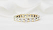 Bague 48 Alliance américaine tour complet en or jaune 18 kt et diamants 1,33 ct 58 Facettes 30725