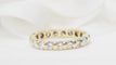 Bague 48 Alliance américaine tour complet en or jaune 18 kt et diamants 1,33 ct 58 Facettes 30725