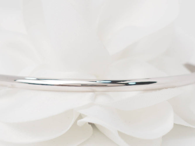 Bracelet Bracelet demi-jonc en or blanc 18 kt 58 Facettes F4855