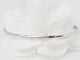 Bracelet Bracelet demi-jonc en or blanc 18 kt 58 Facettes F4855