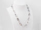 Collier Collier maille ovale en or blanc 18 kt 58 Facettes 23426