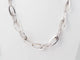 Collier Collier maille ovale en or blanc 18 kt 58 Facettes 23426