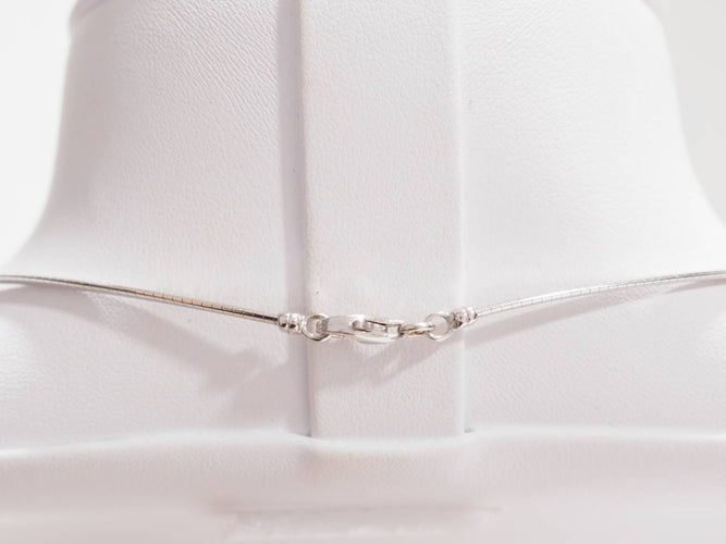 Collier Collier oméga en or blanc 18 kt 58 Facettes 32185