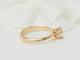 Bague 51.5 Bague solitaire en or rose 18 kt et diamant 0,69 ct certifié 58 Facettes 31906