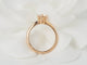Bague 51.5 Bague solitaire en or rose 18 kt et diamant 0,69 ct certifié 58 Facettes 31906