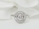 Bague 52 Bague solitaire en or blanc 18 ct et diamants 58 Facettes 29912