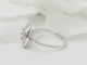 Bague 52 Bague solitaire en or blanc 18 ct et diamants 58 Facettes 29912