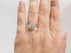 Bague 52 Bague solitaire en or blanc 18 ct et diamants 58 Facettes 29912