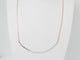 Collier Collier arc en or rose et blanc 18 K 58 Facettes F4646