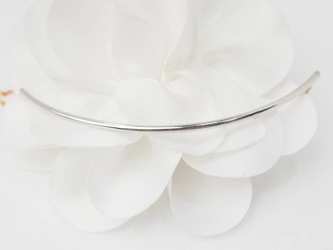 Collier Collier arc en or rose et blanc 18 K 58 Facettes F4646