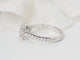 Bague 53 Bague solitaire en or blanc 18 kt et diamants 0,82 ct 58 Facettes 31189/30918