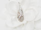 Collier Collier pendentif dôme en or blanc 18 kt et diamants 58 Facettes 27313/27307