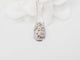 Collier Collier pendentif dôme en or blanc 18 kt et diamants 58 Facettes 27313/27307