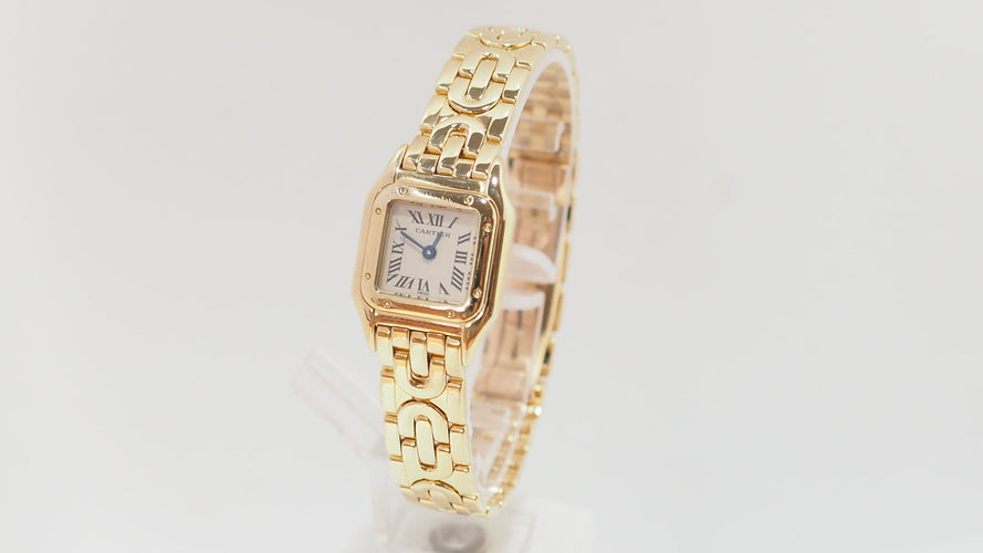 Montre Cartier Mini Panthère - Montre en or jaune 18 kt, réf. 1130 58 Facettes 32737