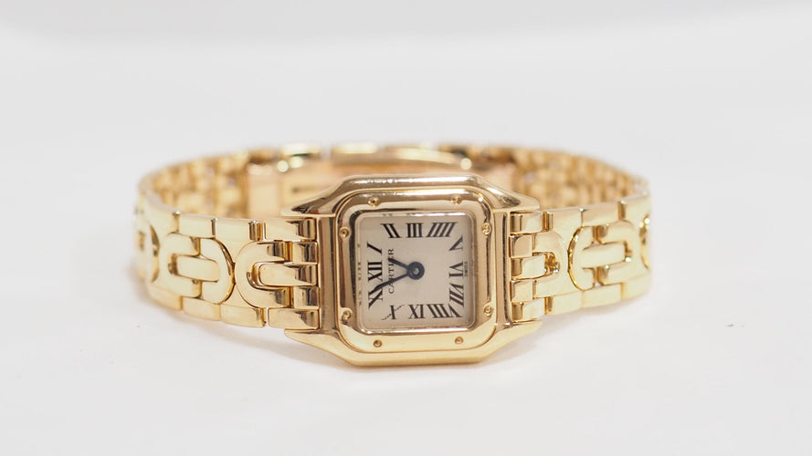 Montre Cartier Mini Panthère - Montre en or jaune 18 kt, réf. 1130 58 Facettes 32737