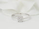 Bague 53 Bague solitaire en or blanc 18 kt et diamants 0,16 ct 58 Facettes 30917