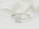 Bague 53 Bague solitaire en or blanc 18 kt et diamants 0,16 ct 58 Facettes 30917