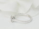 Bague 53.5 Bague solitaire en or blanc 18 kt et diamants 0,15 ct 58 Facettes 30934