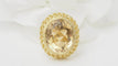 Bague 55 Bague filigranée en or jaune 18 ct et citrine facettée 58 Facettes 32760