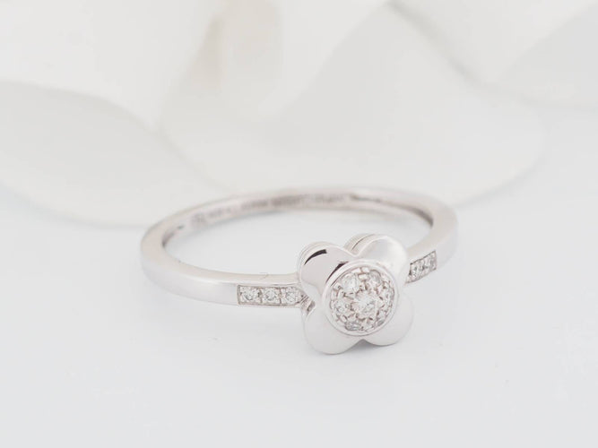 Bague 56 Mauboussin Trop Chance - Bague en or blanc 18 kt et diamants 58 Facettes 30567
