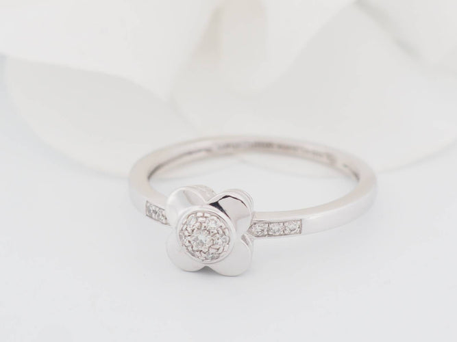 Bague 56 Mauboussin Trop Chance - Bague en or blanc 18 kt et diamants 58 Facettes 30567