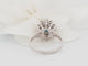Bague 57.5 Bague entourage en or blanc 18 ct, saphir et diamants 58 Facettes 31220