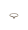 Bague 50 Solitaire or blanc serti d'un diamant 58 Facettes