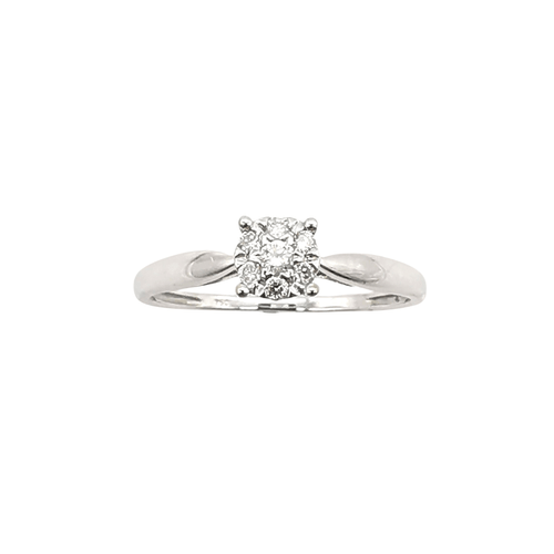 Bague 56 Bague en Or blanc et Diamants 58 Facettes