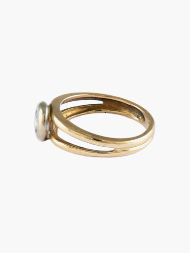 Bague 54 Bague solitaire ajourée en or jaune 18k et diamant taille brillant 58 Facettes BO/150047