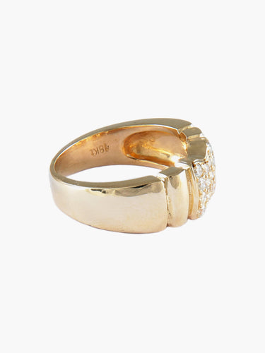 Bague 50 Bague nœud pavée en or jaune et diamants 58 Facettes BO/130058