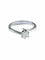 Bague 50.5 Bague solitaire en or blanc 18 carats et diamant 0,50 ct 58 Facettes BO/120040
